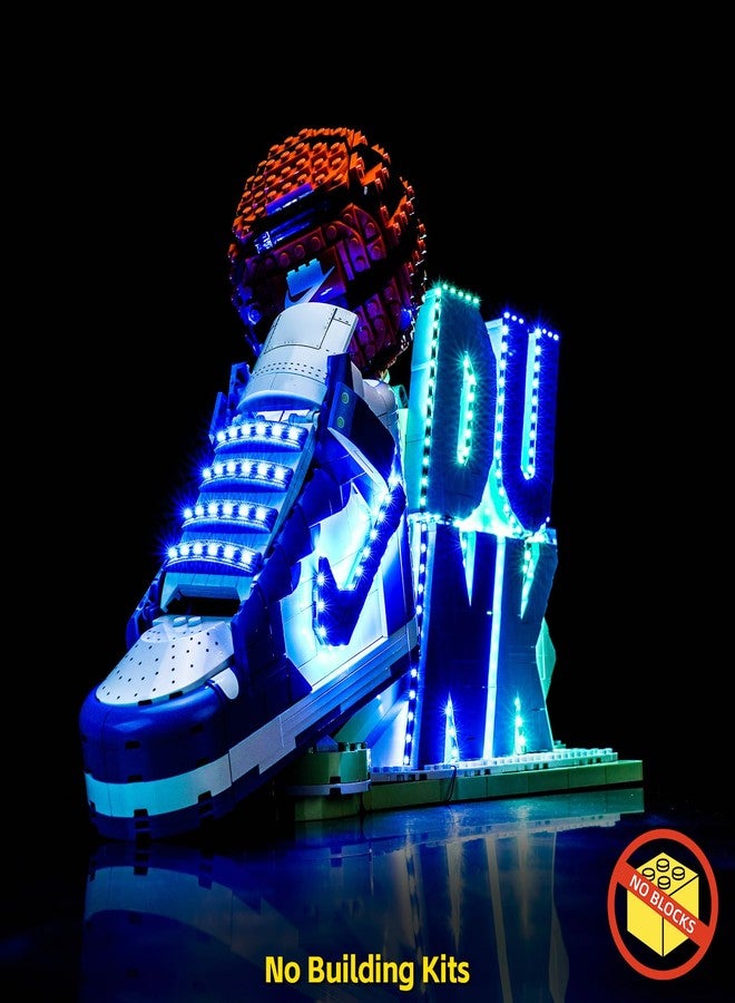BrickBling LED Light Compatible with Lego Nike Dunk, Creative Lighting Compatible with Lego 43008 - Excluding Bricks (Touch-Sensitive Switch with dimming Function) - Image 4